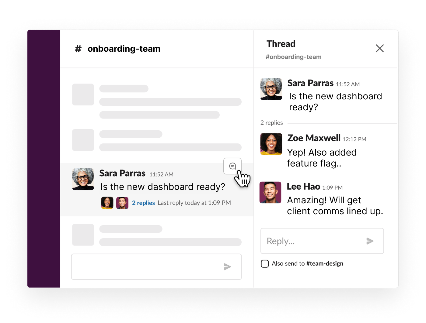 Slack conversation